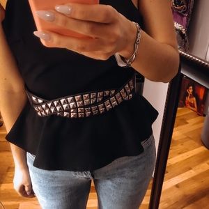 Steve Madden Studded Waist Belt